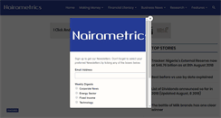 Desktop Screenshot of nairametrics.com