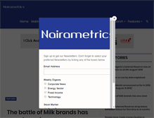 Tablet Screenshot of nairametrics.com